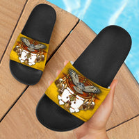 owl-yellow-native-american-slide-sandals