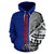 American Samoa All Over Zip Up Hoodie Polynesian Shoulder Style - Wonder Print Shop