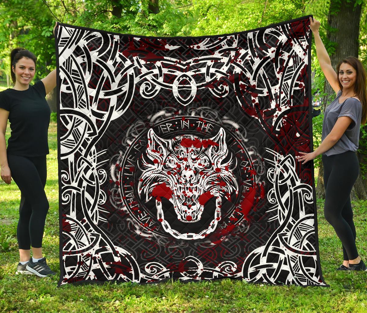 Viking Premium Quilt - Fenrir Viking Blood 3D RLT12 - Wonder Print Shop