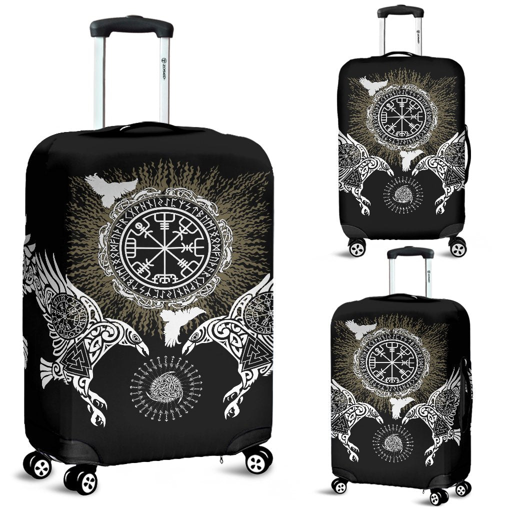 Viking Luggage Covers Raven, Valknut and Vegvisir RLT12 - Wonder Print Shop