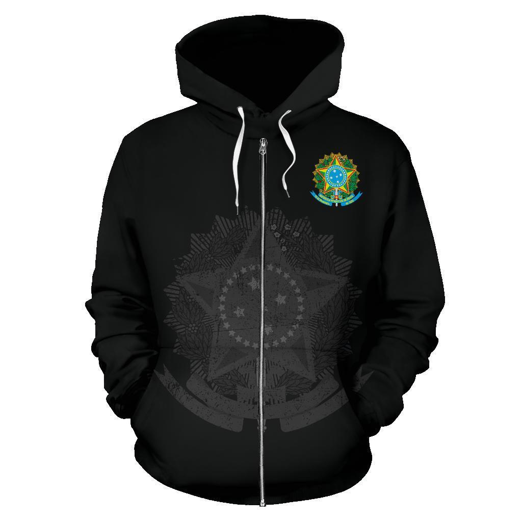 Brazil Zipper Hoodie - Wonder Print Shop