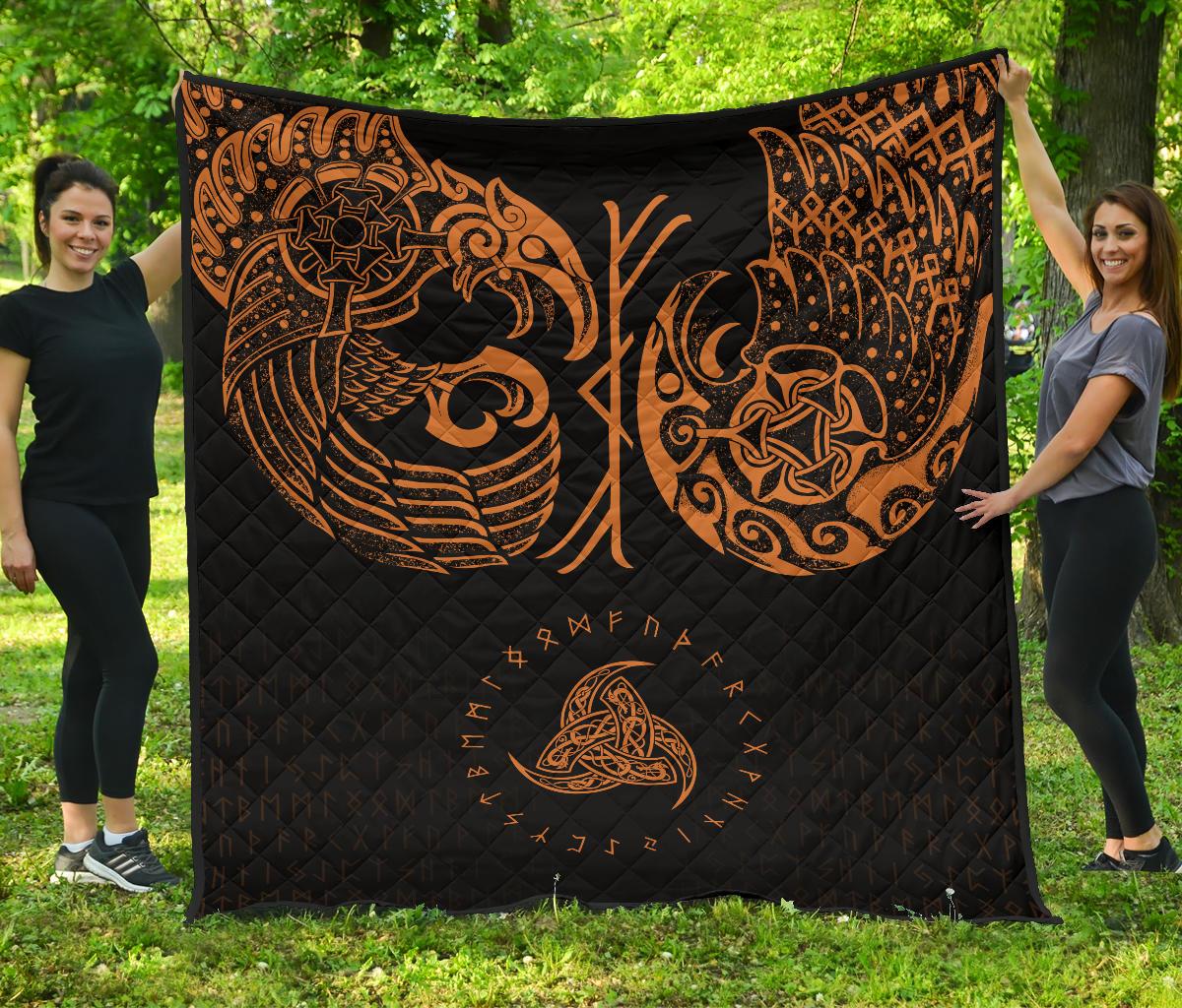 Viking Quilt Raven Tattoo RLT12 - Wonder Print Shop