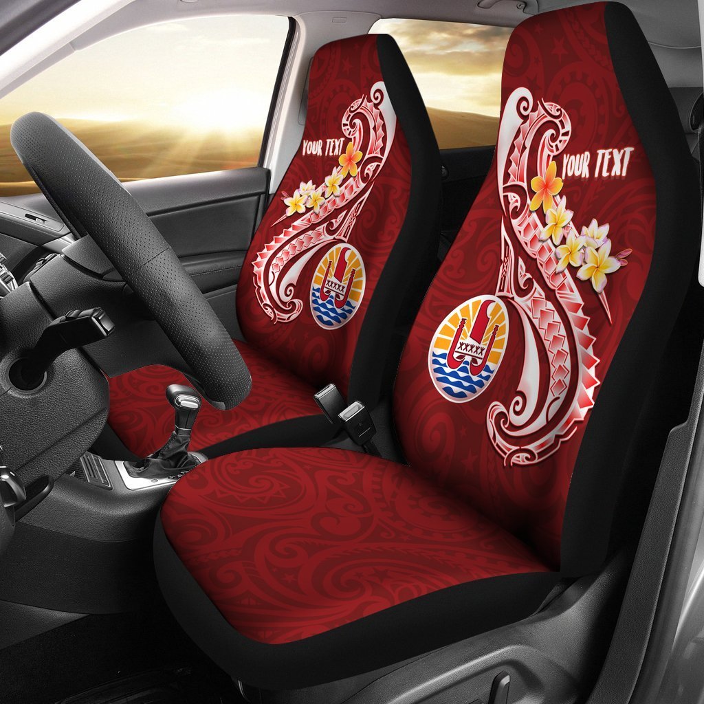tahiti-personalised-car-seat-covers-tahiti-seal-polynesian-patterns-plumeria