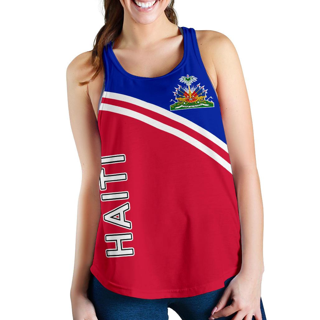 Haiti Women's Racerback Tank - Curve Version - Wonder Print Shop