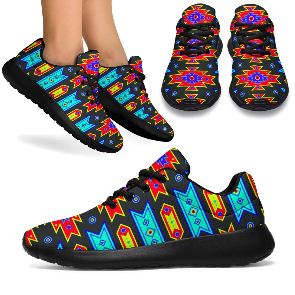 native-american-light-pattern-sport-sneakers
