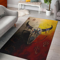 Bison Medicine Wheels Native American Pride Area Rug no link LT10 - Wonder Print Shop