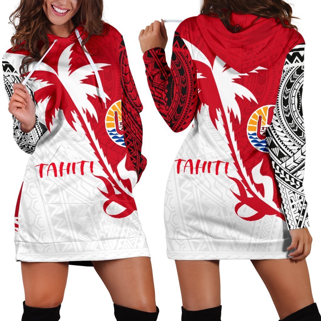 tahiti-polynesian-coconut-tree-hoodie-dress