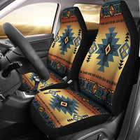 Blue Diamond Triangles Native American Car Seat Covers LT10 - Wonder Print Shop
