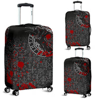 Viking Luggage Covers - Odin Raven Rune Futhark Blood RLT12 - Wonder Print Shop