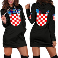 Croatia Hoodie Dress - Wonder Print Shop
