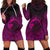 Viking Hoodie Dress, Ethnic Odin Raven Pink RLT12 - Wonder Print Shop