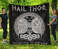 Viking Thor's Hammer Mjollnir Premium Quilt RLT12 - Wonder Print Shop