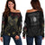 Viking Off Shoulder Sweater The Wolves Skoll and Hati RLT12 - Wonder Print Shop