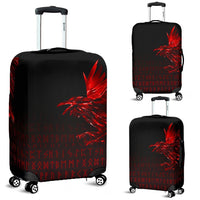 Viking Luggage Covers - The Raven Of Odin Rune, Red RLT12 - Wonder Print Shop