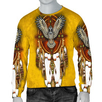 Owl Dreamcatcher Yello Native American 3D Sweatshirt LT10 - Wonder Print Shop