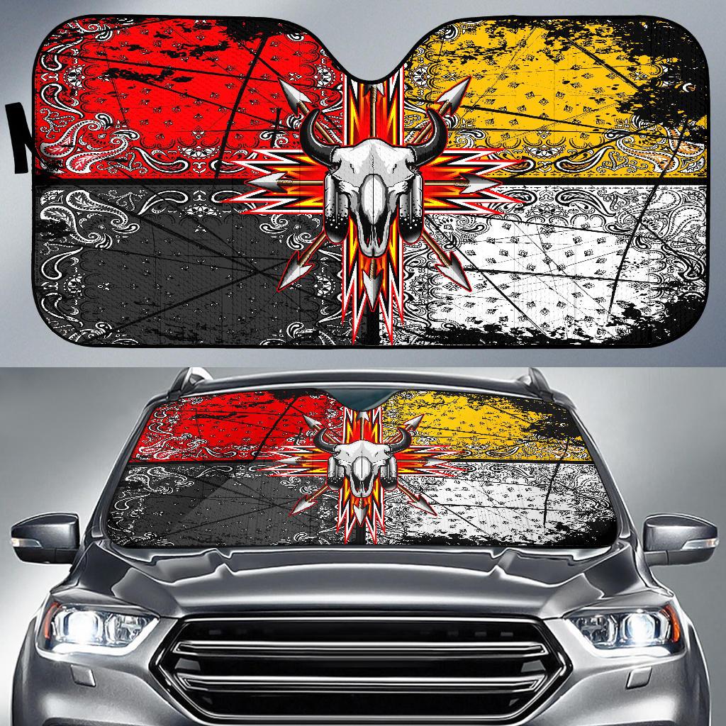 bison-arrow-native-american-design-auto-sun-shades