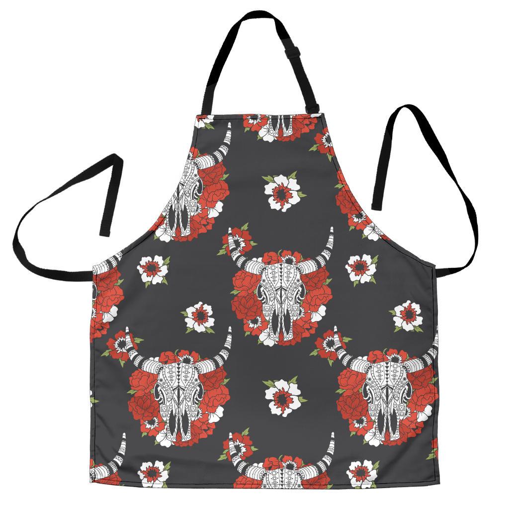 bison-red-rose-native-american-apron