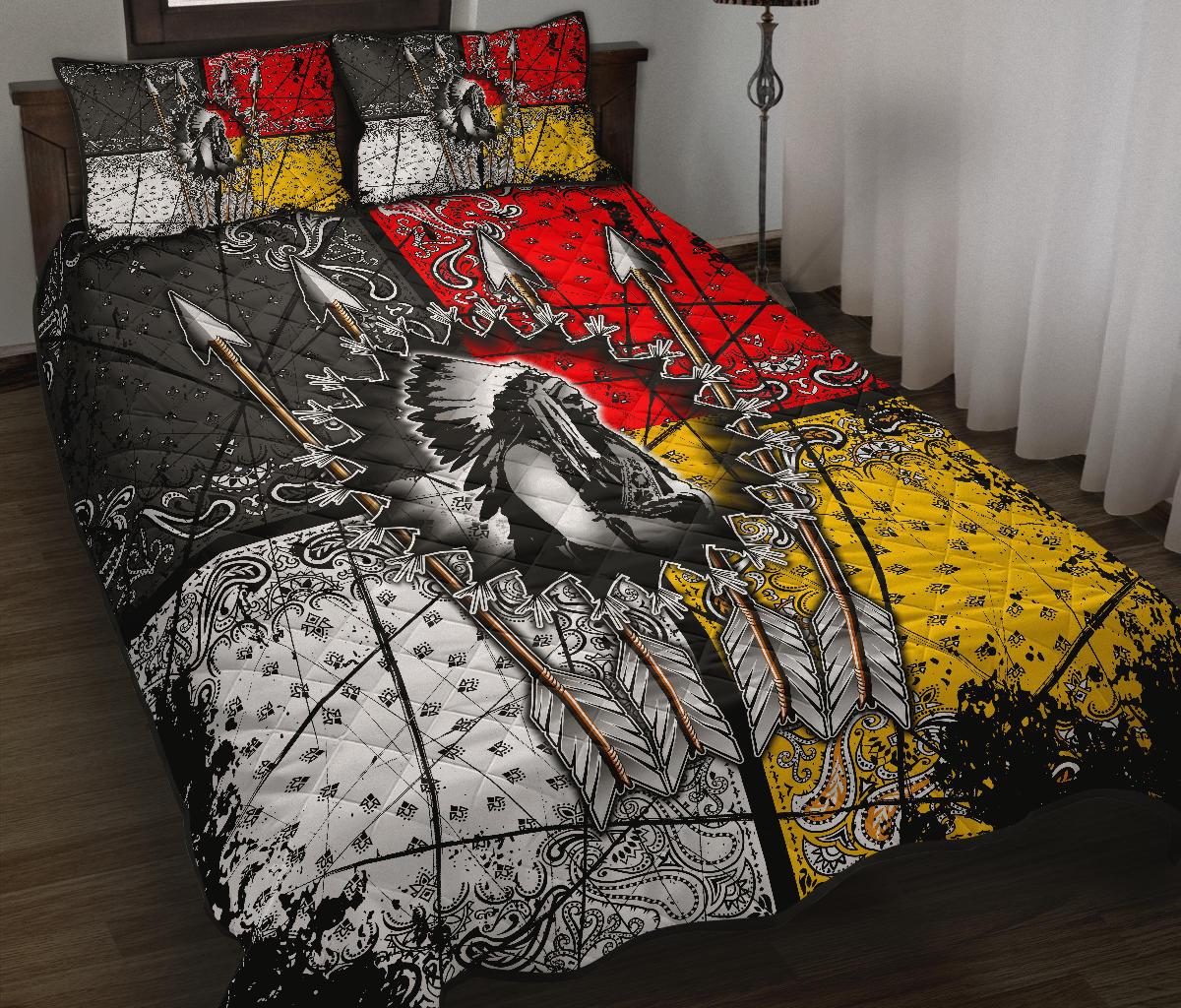 Chief Arrow Native American Quilt Bed Set LT10 - Wonder Print Shop