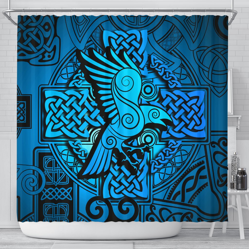 viking-shower-curtain-raven-odin-celtic-cyan