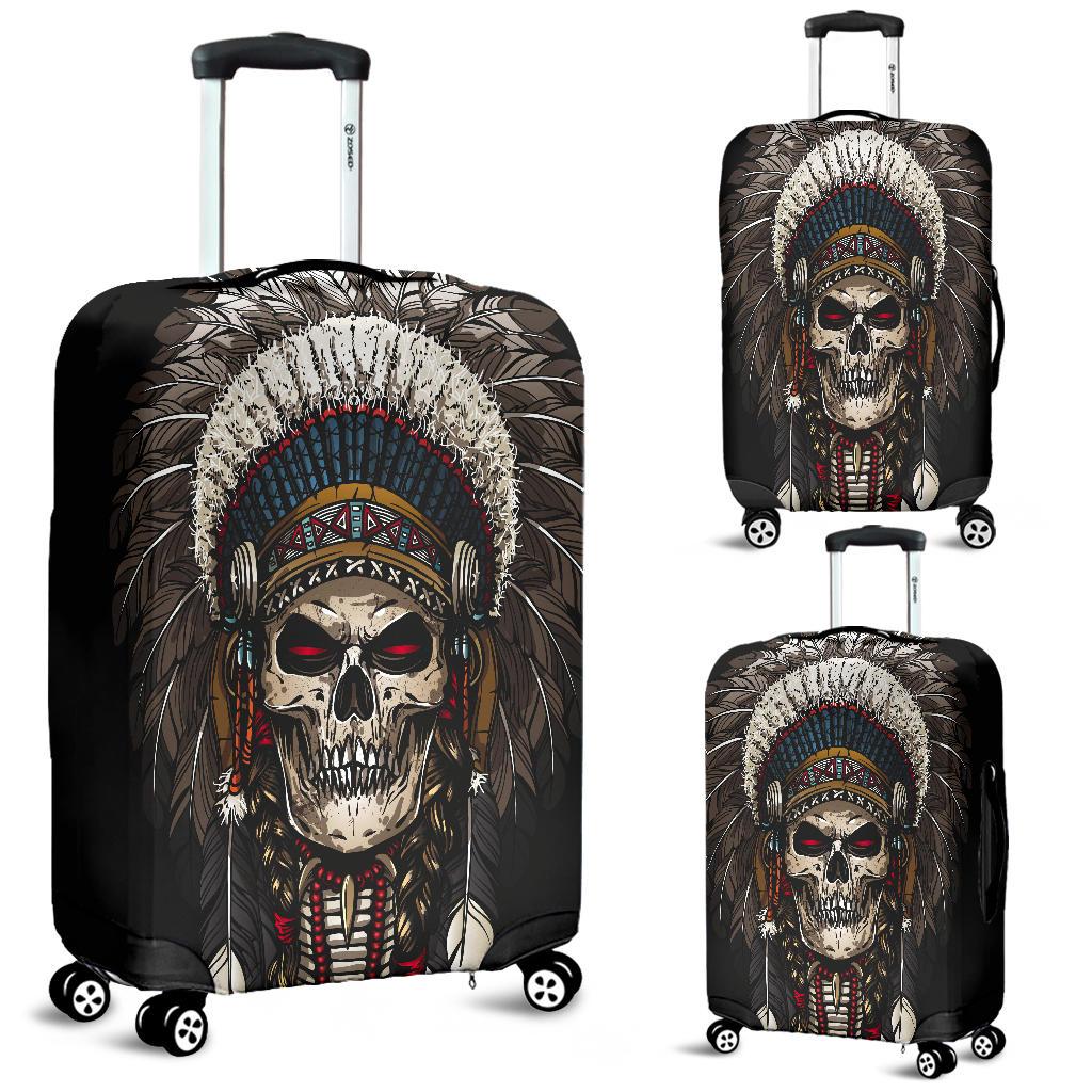 Skull Chief Native American Luggage Covers LT10 - Wonder Print Shop