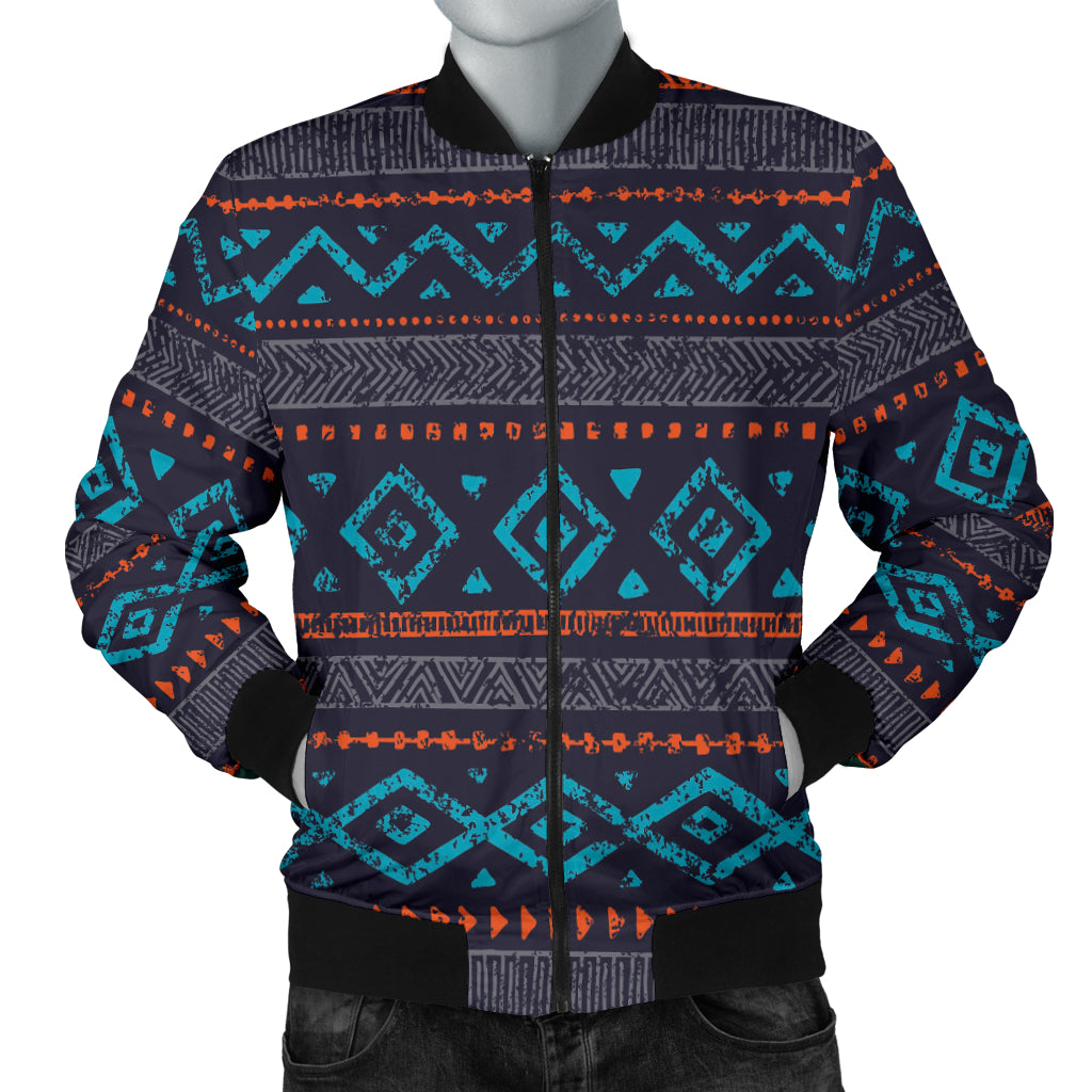 Seamless Ethnic Ornaments Men's Bomber Jacket LT10 - Wonder Print Shop