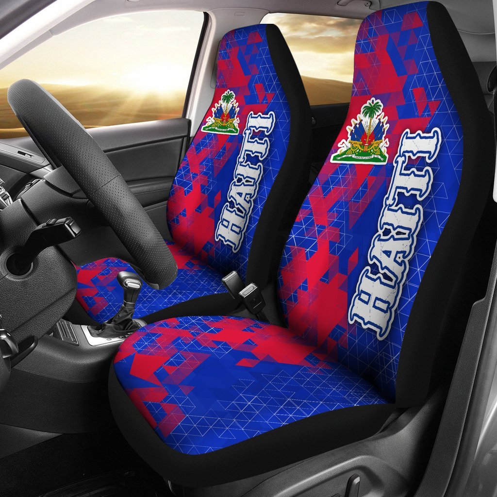 haiti-car-seat-covers-national-flag-polygon-style