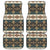 Native American Navajo Geometric Seamless PatternFront and Back Car Mats Set Of 4 LT10 - Wonder Print Shop