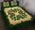 Hawaii Quilt Bed Set - Hawaiian Quilt Plumeria Medallion Green Quilt Bed Set - Wonder Print Shop