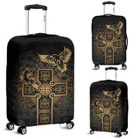 Viking Luggage Covers - Odin's Celtic Raven Tattoo RLT12 - Wonder Print Shop