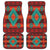 Native American Red Geometric Pattern Front and Back Car Mats Set Of 4 LT10 - Wonder Print Shop