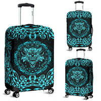 Viking Luggage Covers - Fenrir Viking Cyan 3D RLT12 - Wonder Print Shop