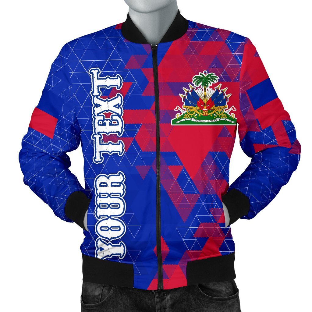 haiti-personalised-mens-bomber-jacket-national-flag-polygon-style
