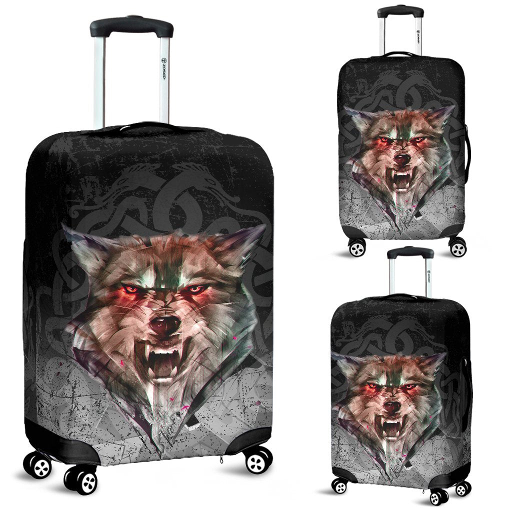 Viking Luggage Covers - Fenrir Norse Wolf RLT12 - Wonder Print Shop
