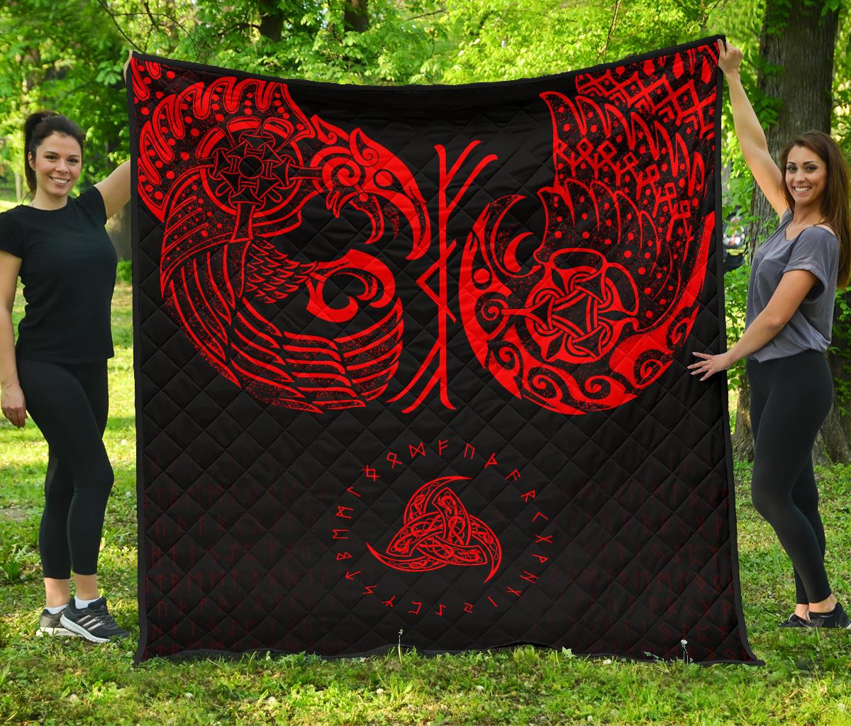 Viking Quilt Raven Tattoo RLT12 - Wonder Print Shop