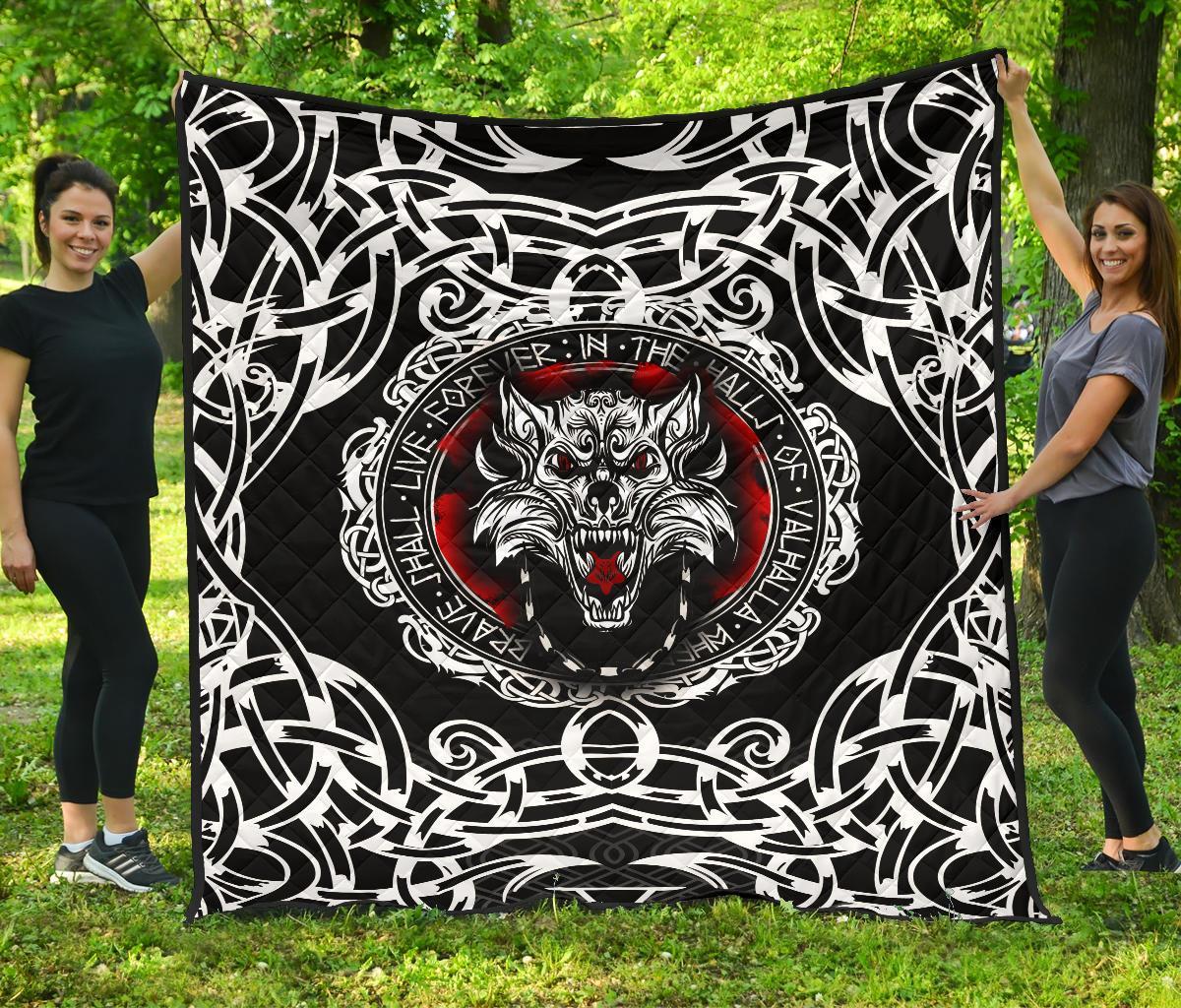 Viking Premium Quilt, Fenrir Wolf RLT12 - Wonder Print Shop