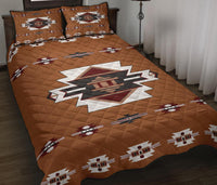 Brown Pattern Native American Quilt Bed Set LT10 - Wonder Print Shop