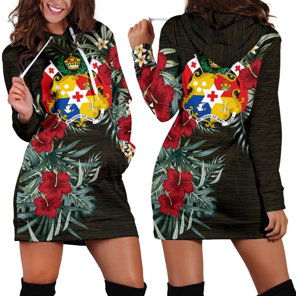 tonga-hoodie-dress-tonga-coat-of-arms-hibiscus
