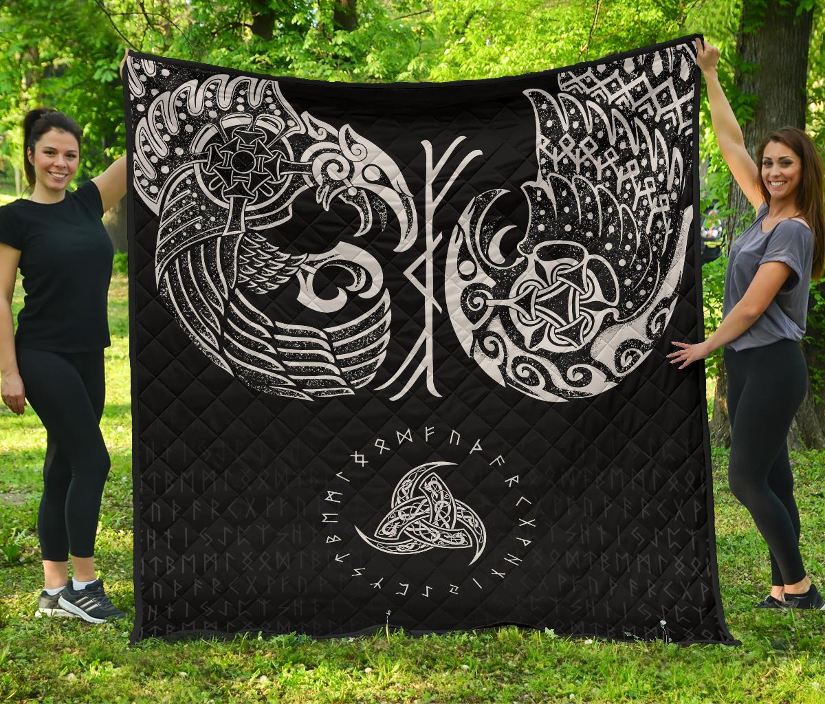 Viking Quilt Raven Tattoo RLT12 - Wonder Print Shop