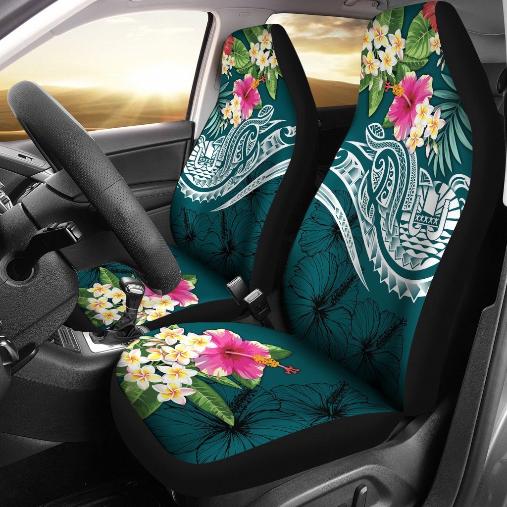 tahiti-polynesian-car-seat-covers-summer-plumeria-turquoise