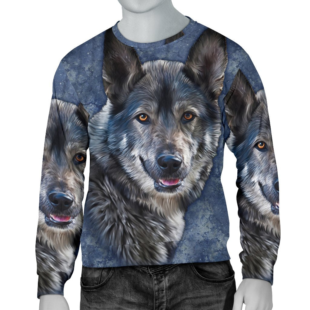 Wofl Galaxy Native American 3D Sweatshirt LT10 - Wonder Print Shop
