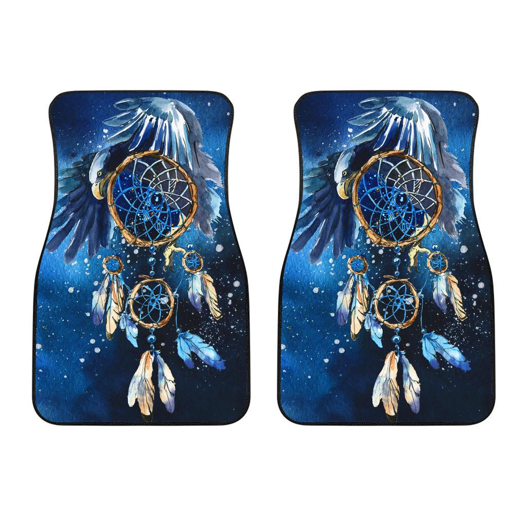 Blue Dreamcatcher Native American Front Car Mats (Set Of 2) LT10 - Wonder Print Shop
