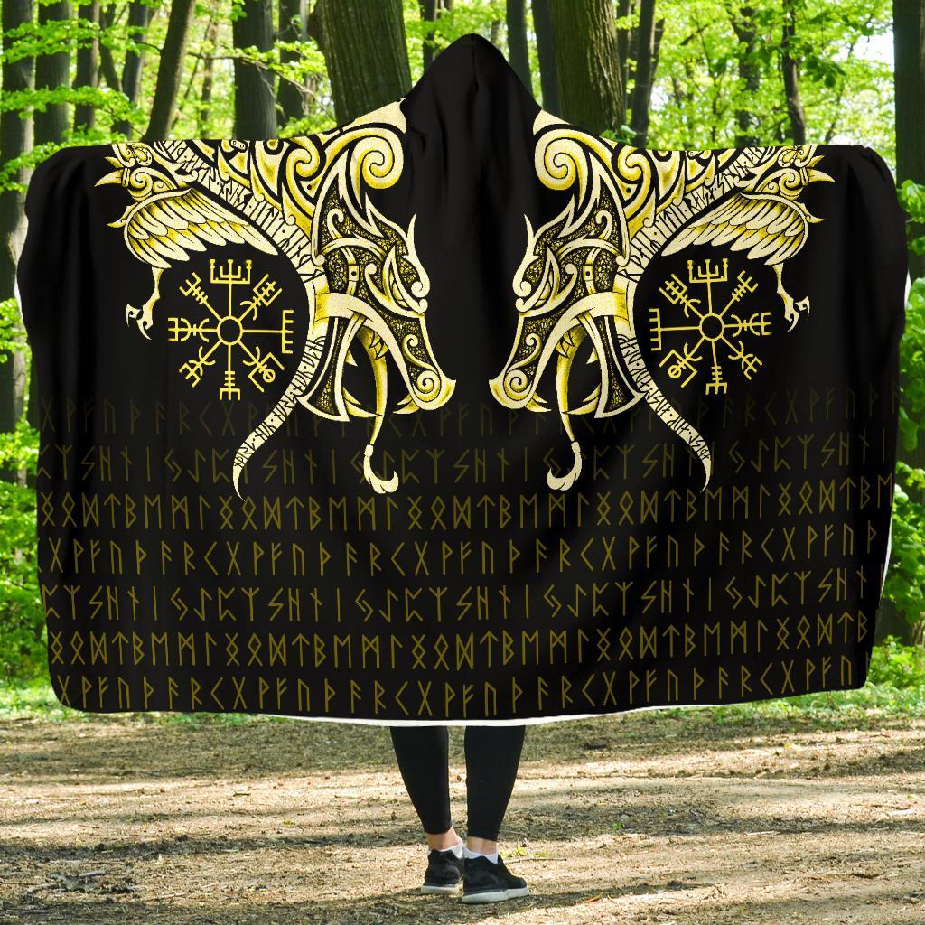 viking-economy-hooded-blanket-fenrir-raven-and-vegvisir-tattoo-yellow