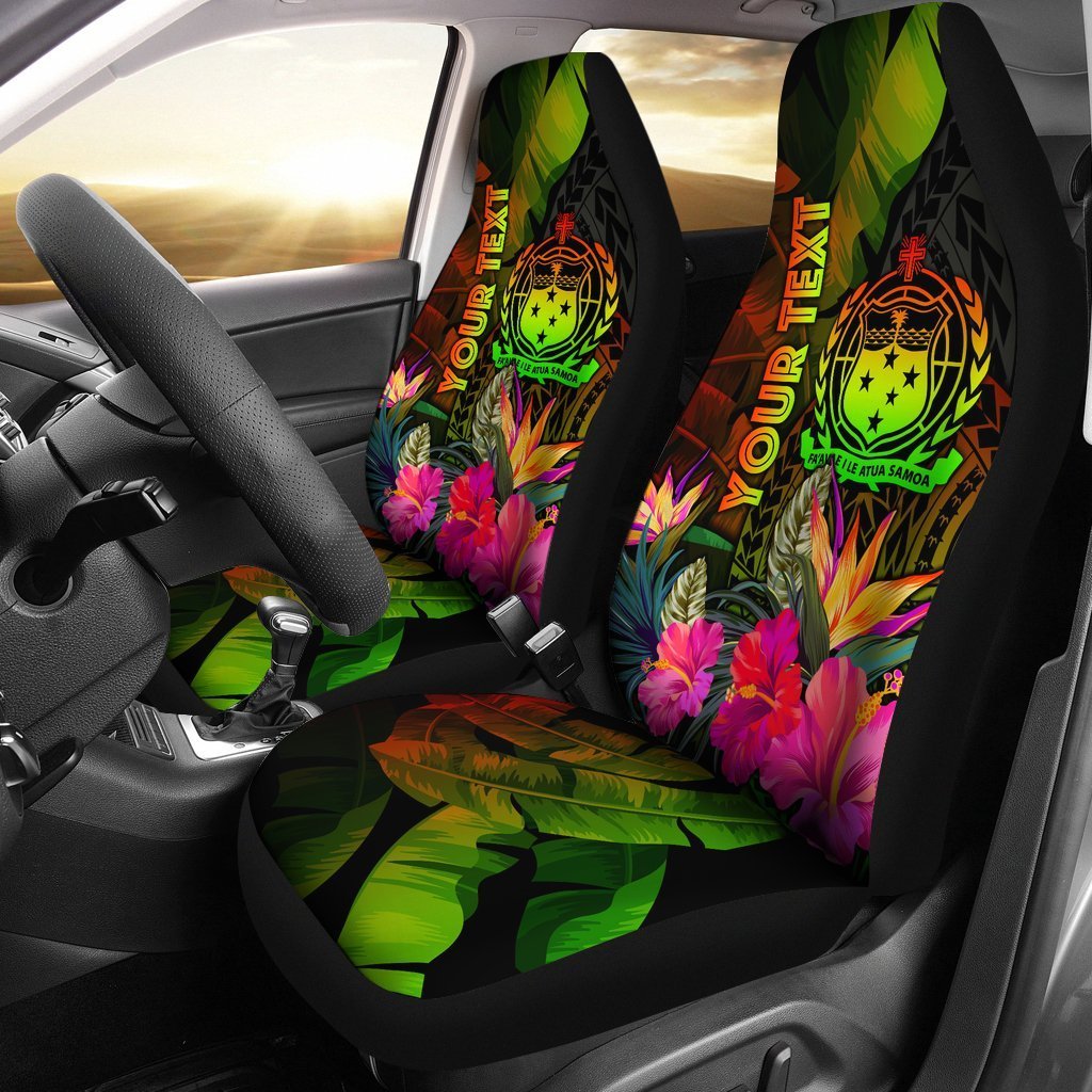 samoa-polynesian-personalised-car-seat-covers-hibiscus-and-banana-leaves