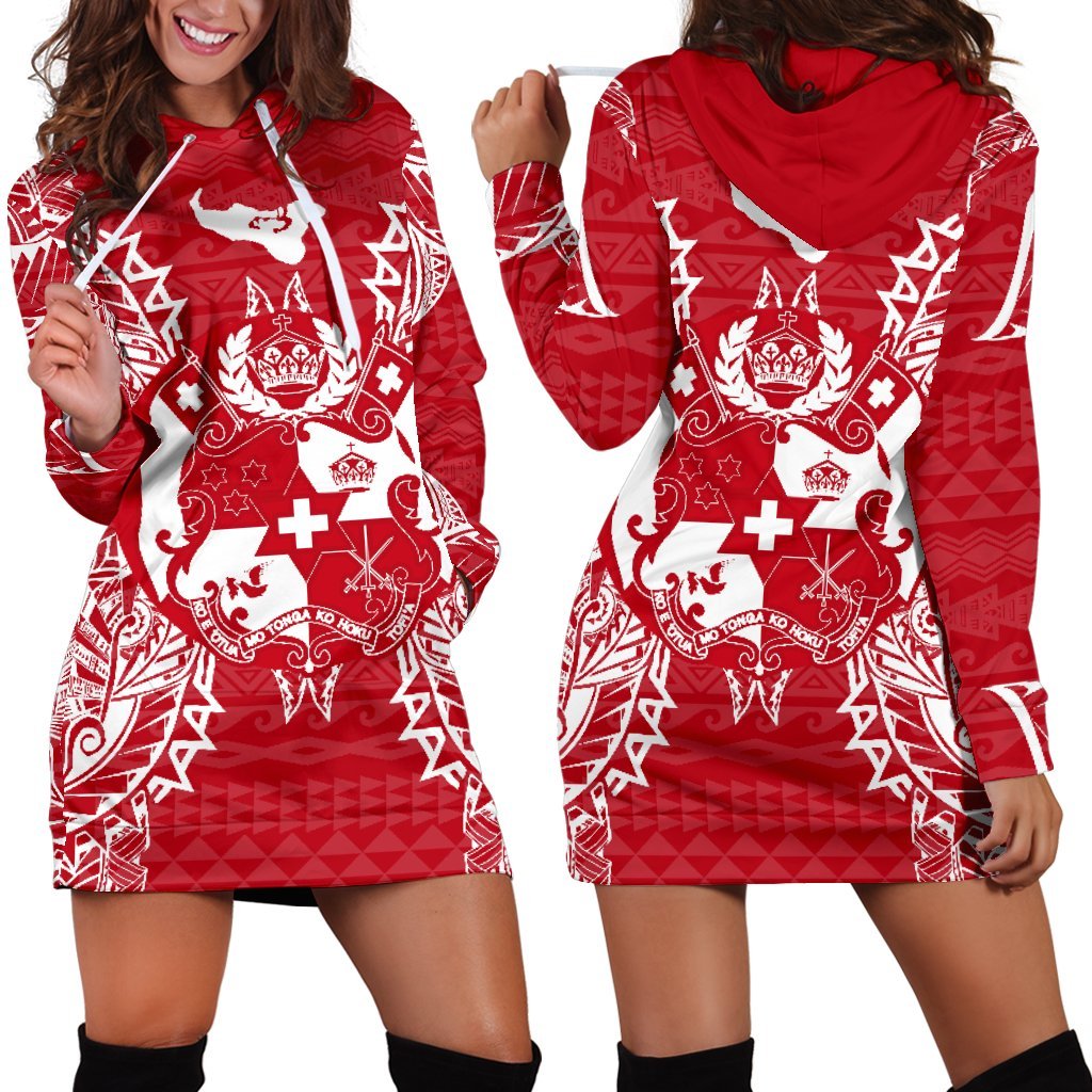 tonga-polynesian-hoodie-dress-map-red-white