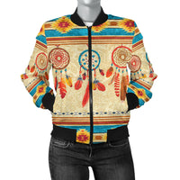 Feather Dream Catchers Women's Bomber Jacket LT10 - Wonder Print Shop