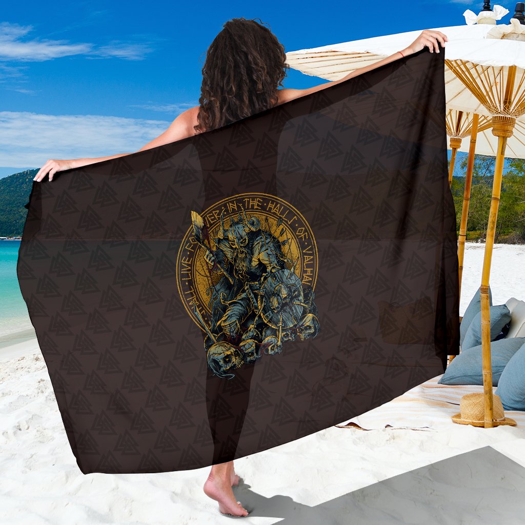 Viking Sarong Warrior Viking Shield Skull RLT12 - Wonder Print Shop