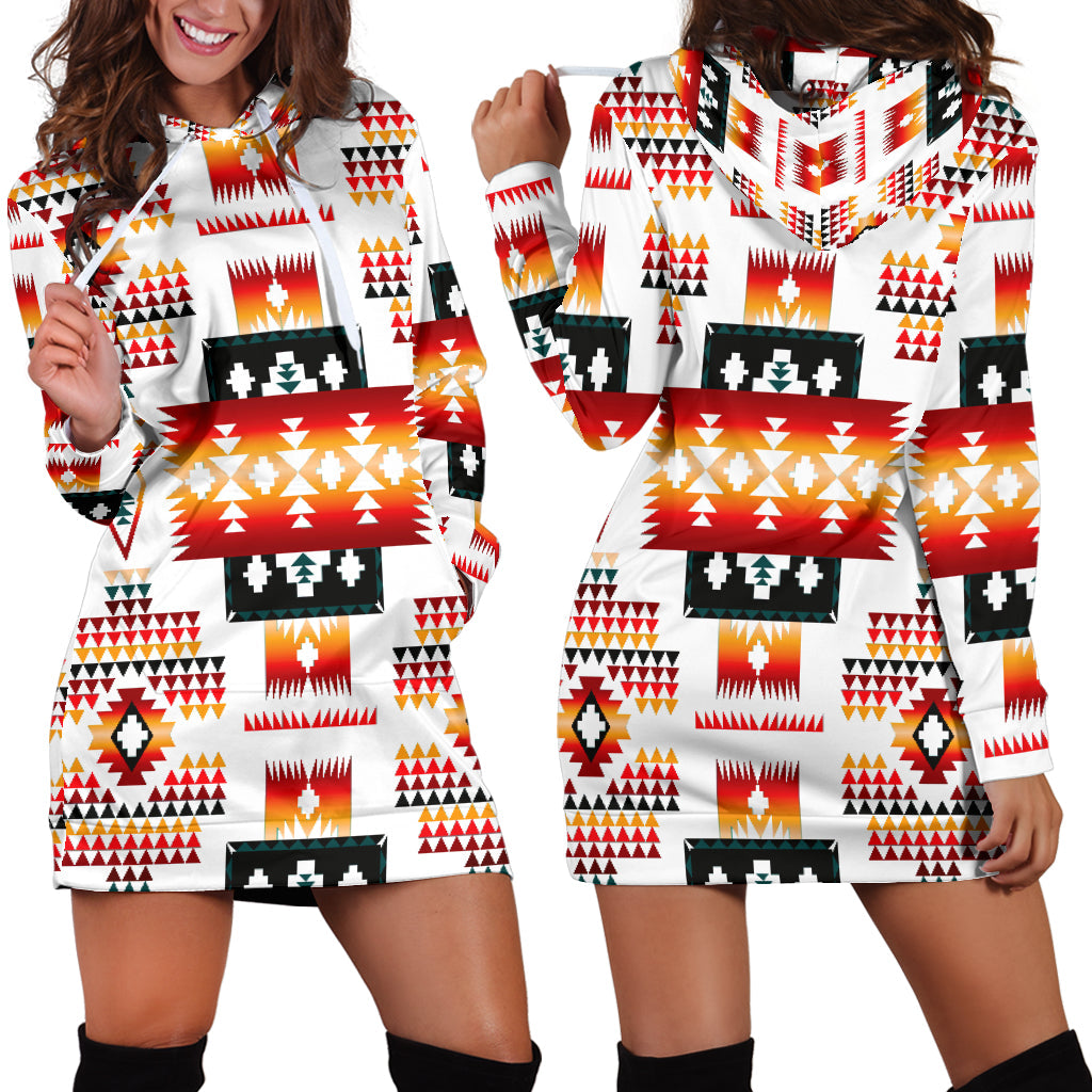 white-tribes-pattern-native-american-hoodie-dress