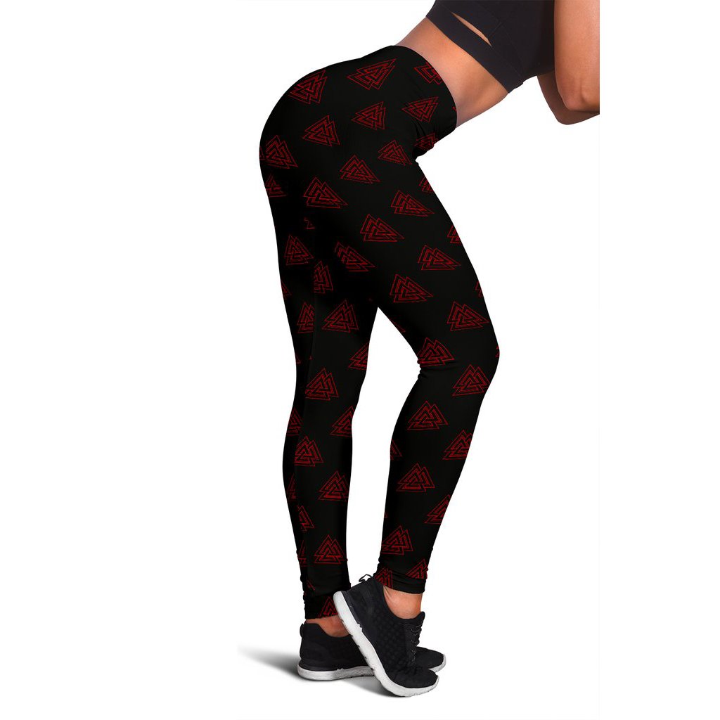 viking-valknut-leggings-red