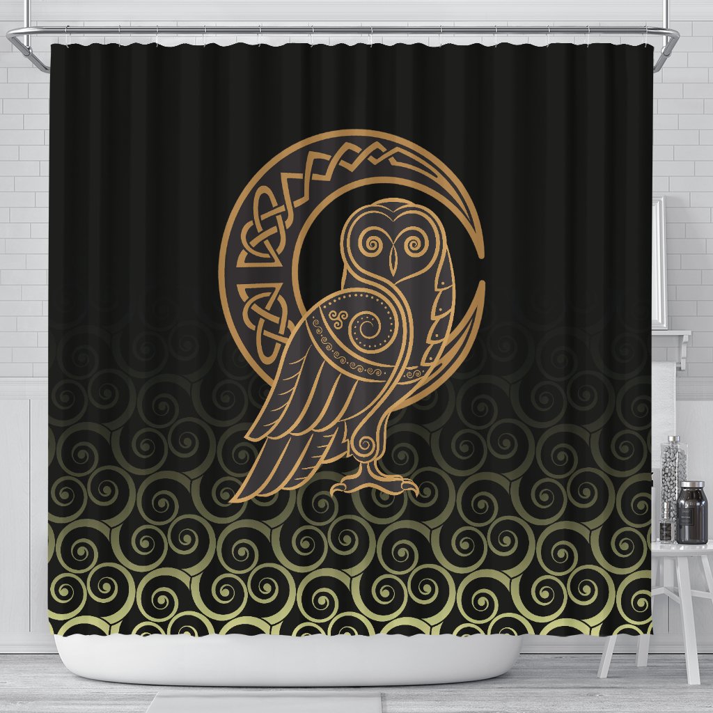 viking-shower-curtain-owl-celtic-on-triskels-background