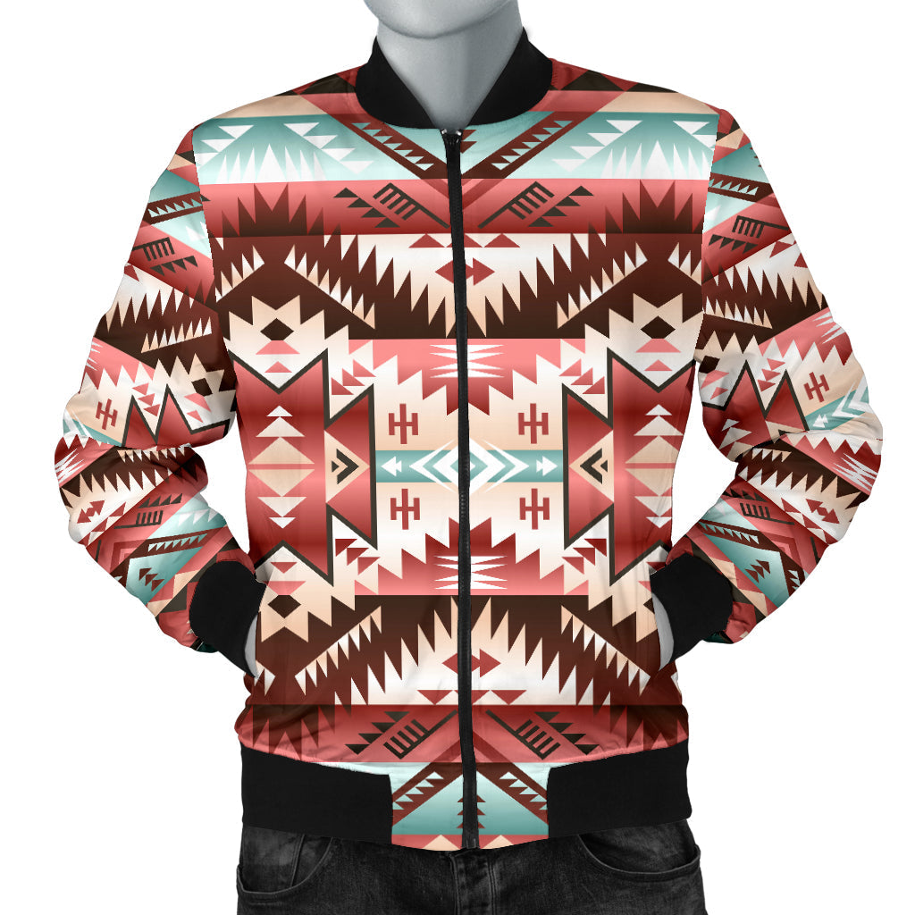 Red Vector Men's Bomber Jacket LT10 - Wonder Print Shop
